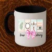 Easter Coquette True Story Jesus Religious Christian Coffee Mug thumb 2