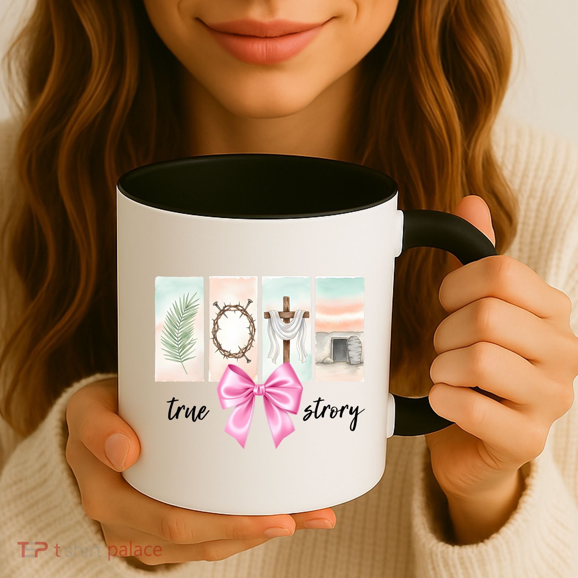 Easter Coquette True Story Jesus Religious Christian Coffee Mug
