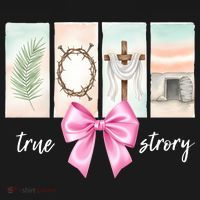 Easter Coquette True Story Jesus Religious Christian Polo thumb 3