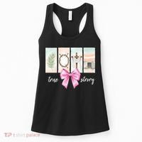 Easter Coquette True Story Jesus Religious Christian Women's Tank Top thumb 0