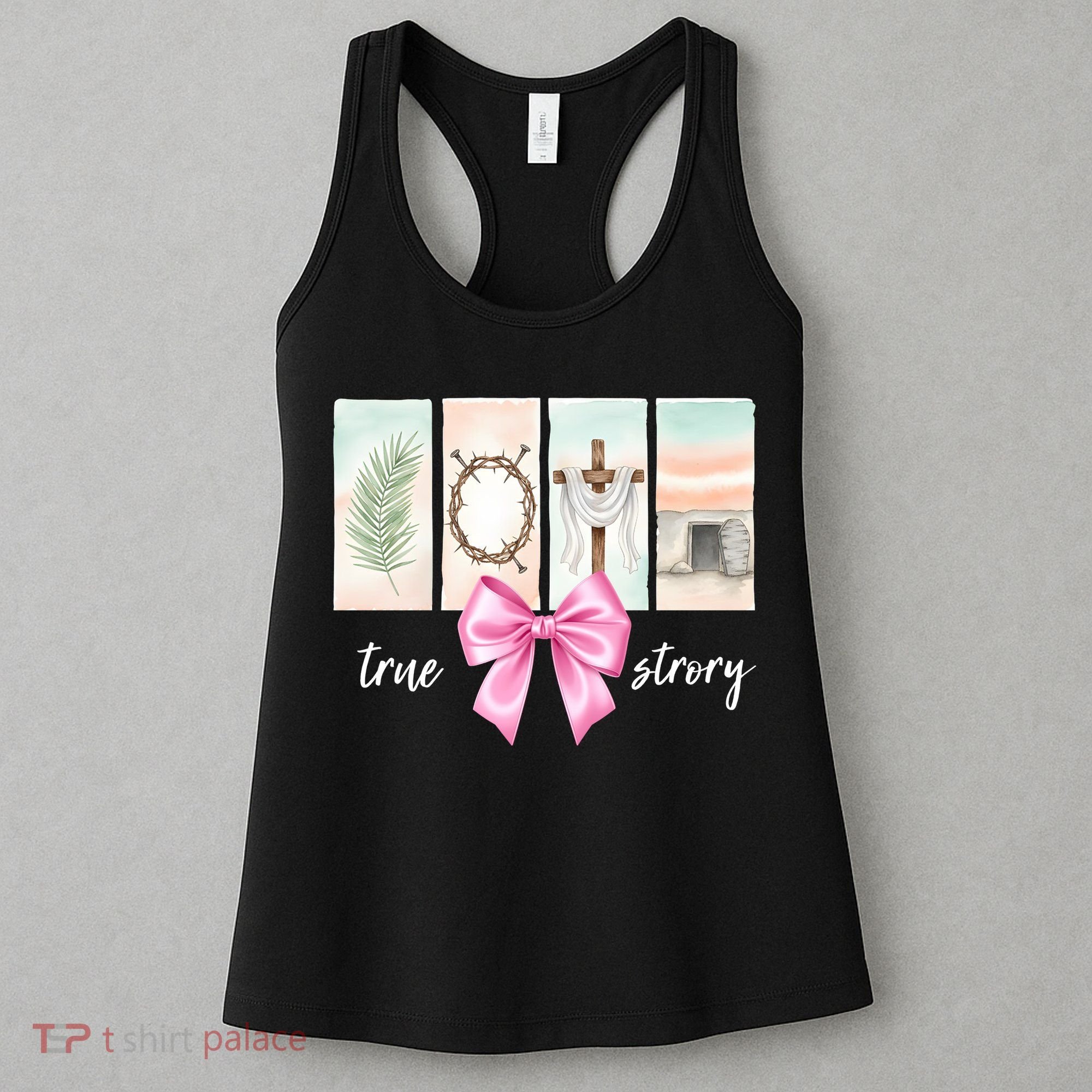 Easter Coquette True Story Jesus Religious Christian Women's Tank Top