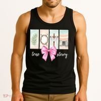 Easter Coquette True Story Jesus Religious Christian Tank Top thumb 3