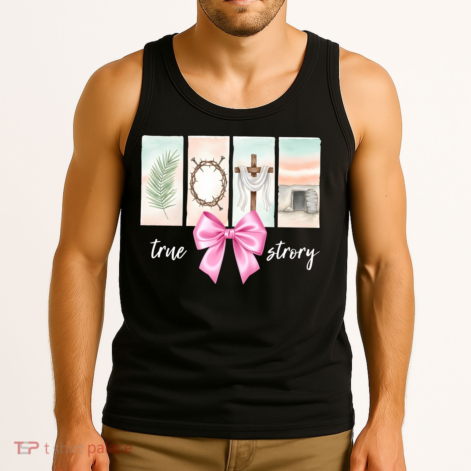 Easter Coquette True Story Jesus Religious Christian Tank Top