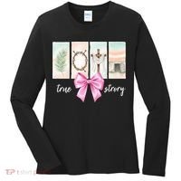Easter Coquette True Story Jesus Religious Christian Women's Long Sleeve Shirt thumb 0