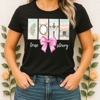 Easter Coquette True Story Jesus Religious Christian Women's T-Shirt thumb 2