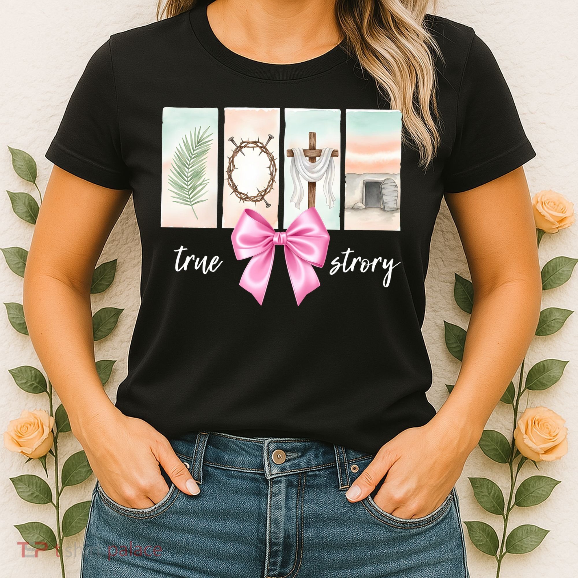 Easter Coquette True Story Jesus Religious Christian Women's T-Shirt