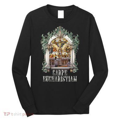 Eucharistic Consecration Traditional Latin Mass Catholic Long Sleeve Shirt