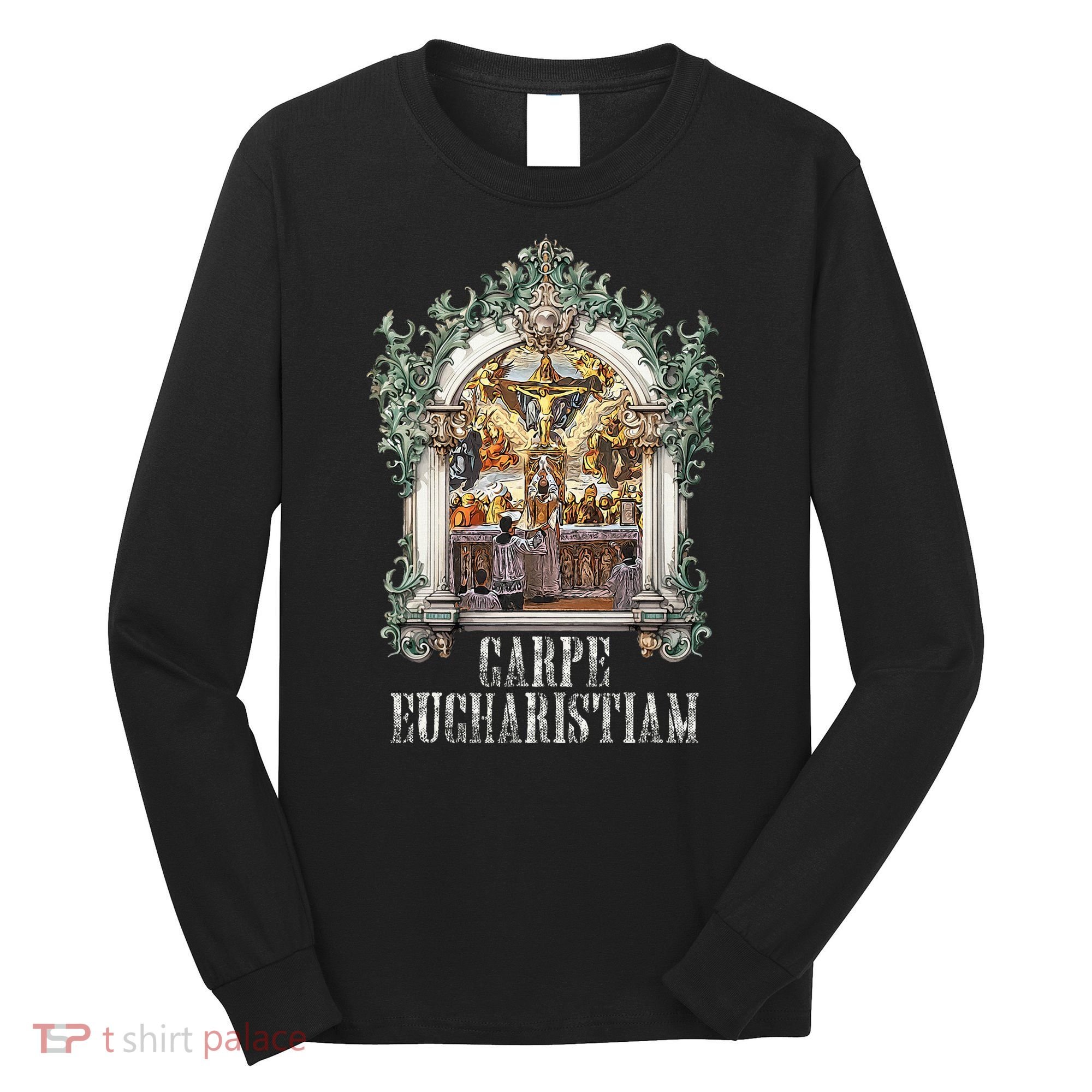 Eucharistic Consecration Traditional Latin Mass Catholic Long Sleeve Shirt