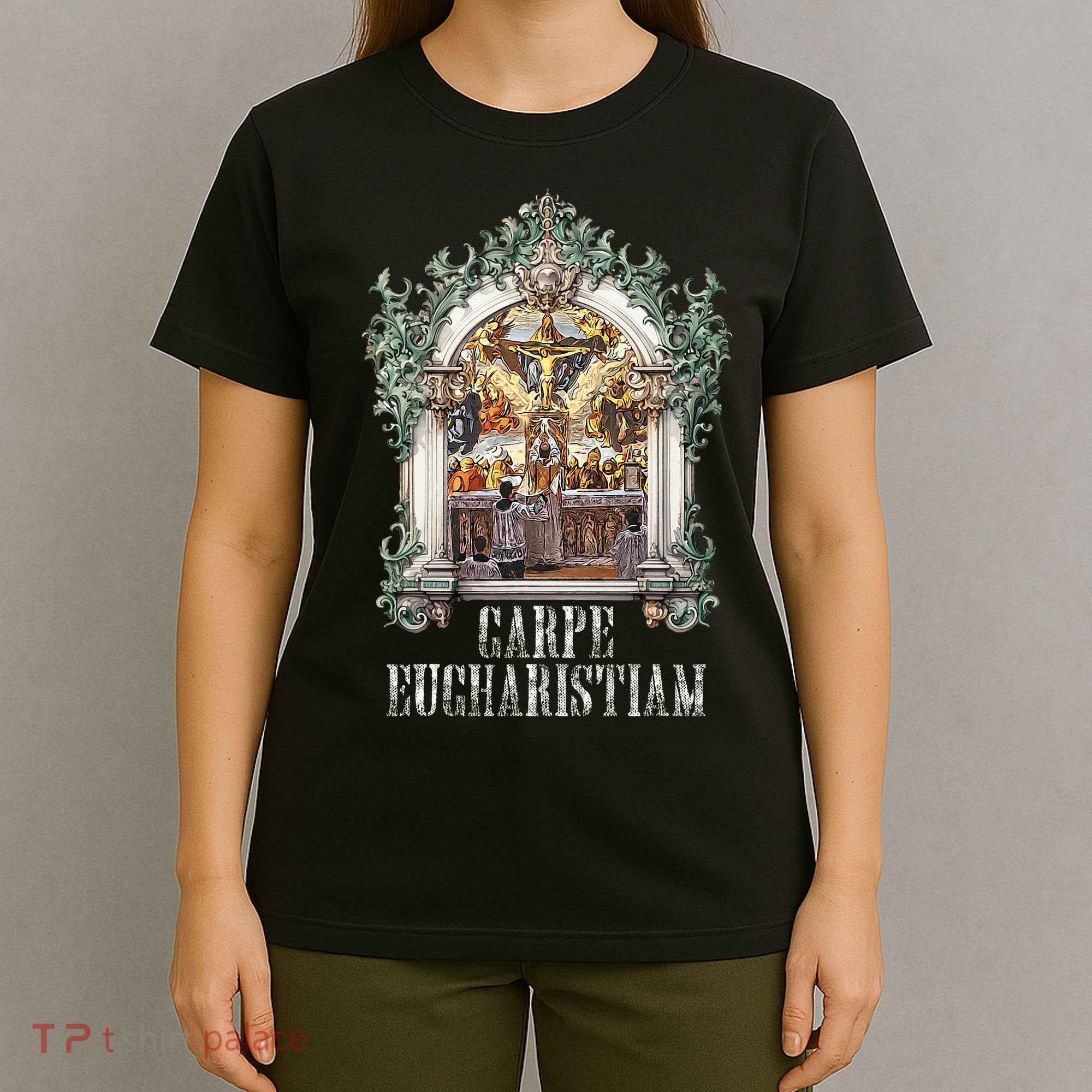 Eucharistic Consecration Traditional Latin Mass Catholic T-Shirt