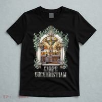 Eucharistic Consecration Traditional Latin Mass Catholic T-Shirt thumb 5