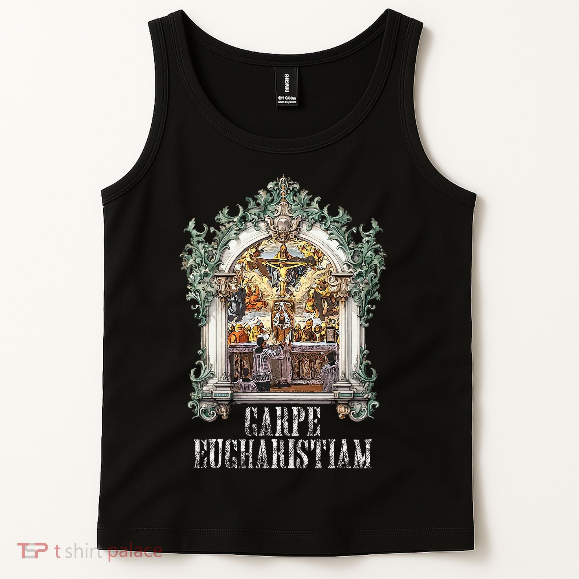 Eucharistic Consecration Traditional Latin Mass Catholic Tank Top