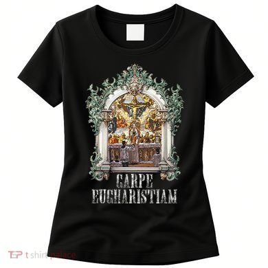 Eucharistic Consecration Traditional Latin Mass Catholic Women's T-Shirt