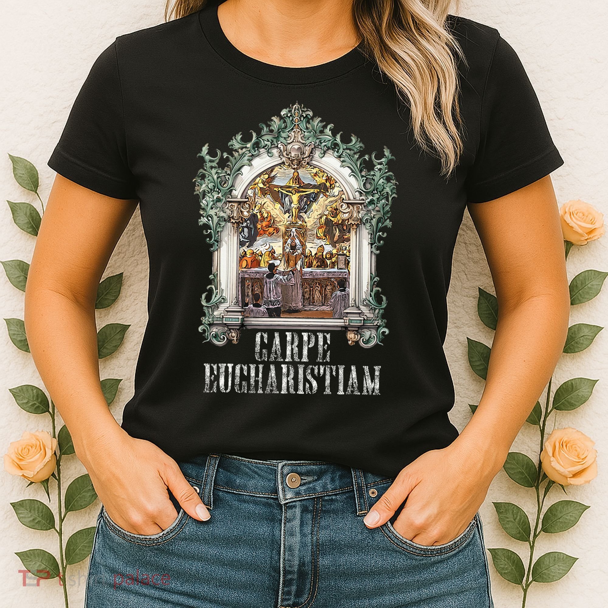 Eucharistic Consecration Traditional Latin Mass Catholic Women's T-Shirt