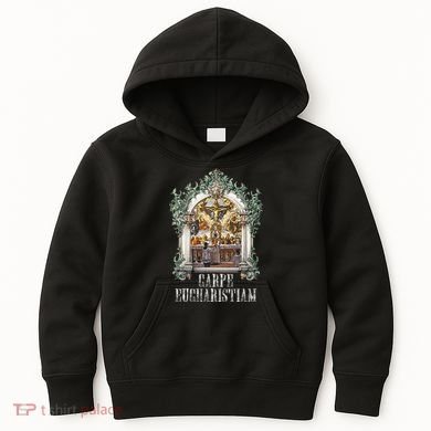 Eucharistic Consecration Traditional Latin Mass Catholic Kids Hoodie