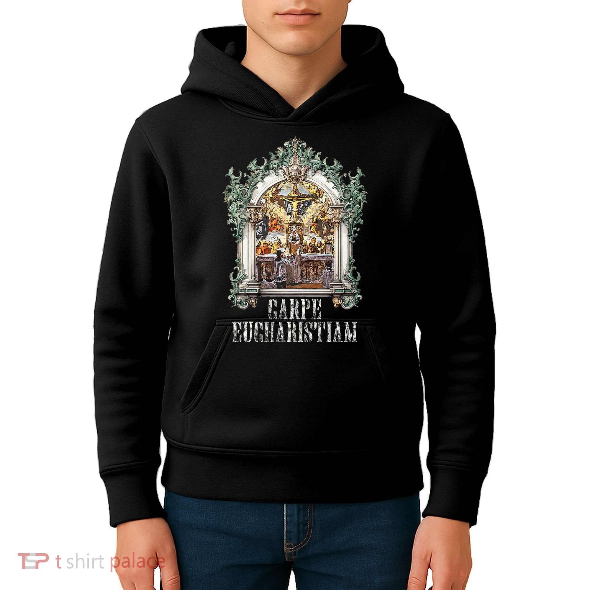 Eucharistic Consecration Traditional Latin Mass Catholic Kids Hoodie