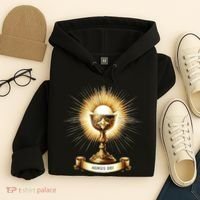 Eucharistic Consecration Traditional Latin Mass Catholic Hoodie thumb 4
