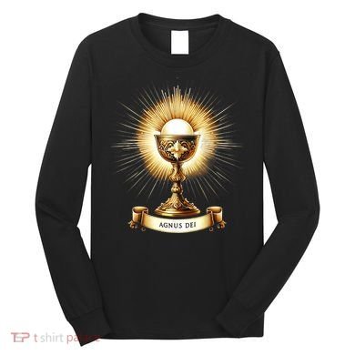 Eucharistic Consecration Traditional Latin Mass Catholic Long Sleeve Shirt