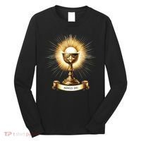 Eucharistic Consecration Traditional Latin Mass Catholic Long Sleeve Shirt thumb 0