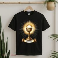 Eucharistic Consecration Traditional Latin Mass Catholic T-Shirt thumb 2
