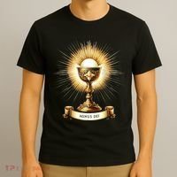 Eucharistic Consecration Traditional Latin Mass Catholic T-Shirt thumb 3