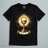 Eucharistic Consecration Traditional Latin Mass Catholic T-Shirt thumb 5