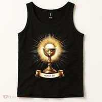 Eucharistic Consecration Traditional Latin Mass Catholic Tank Top thumb 2