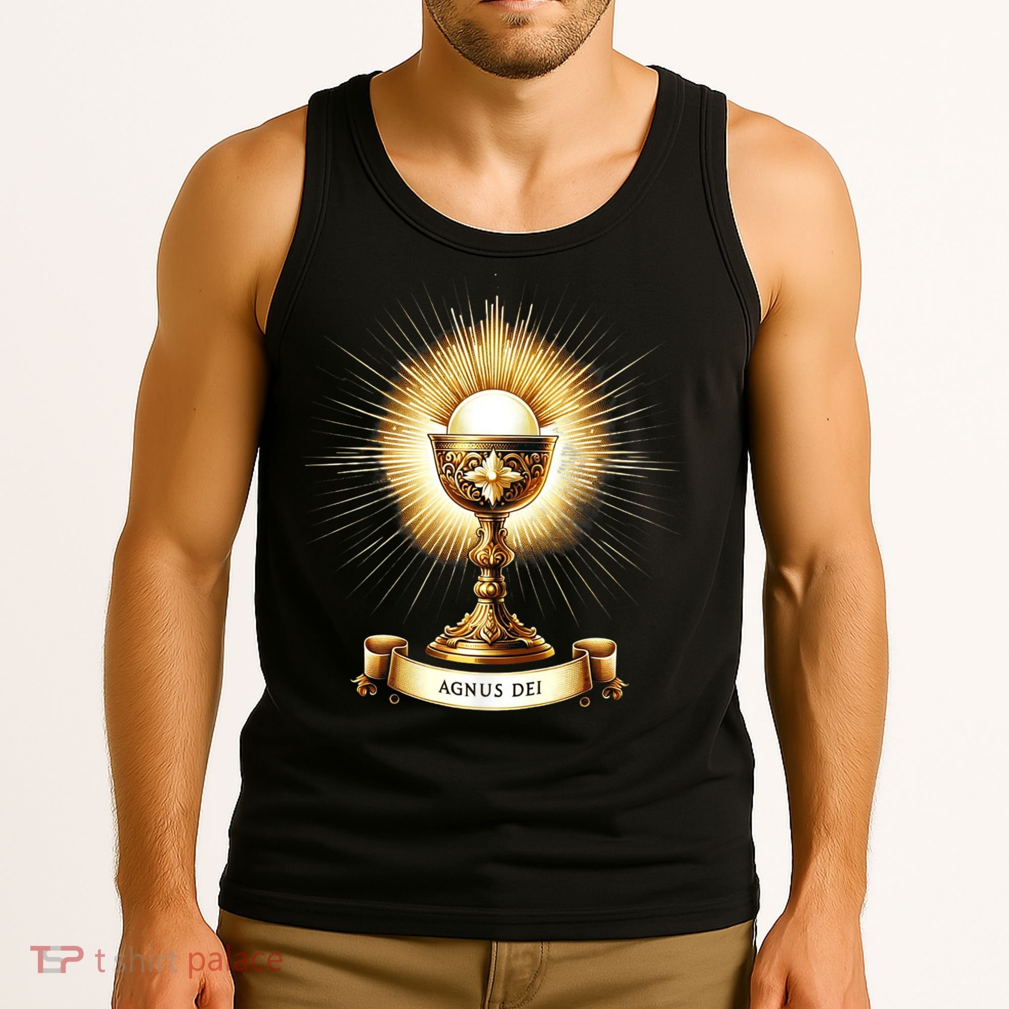 Eucharistic Consecration Traditional Latin Mass Catholic Tank Top