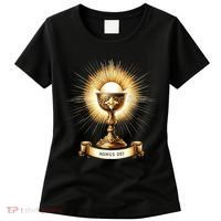 Eucharistic Consecration Traditional Latin Mass Catholic Women's T-Shirt thumb 0