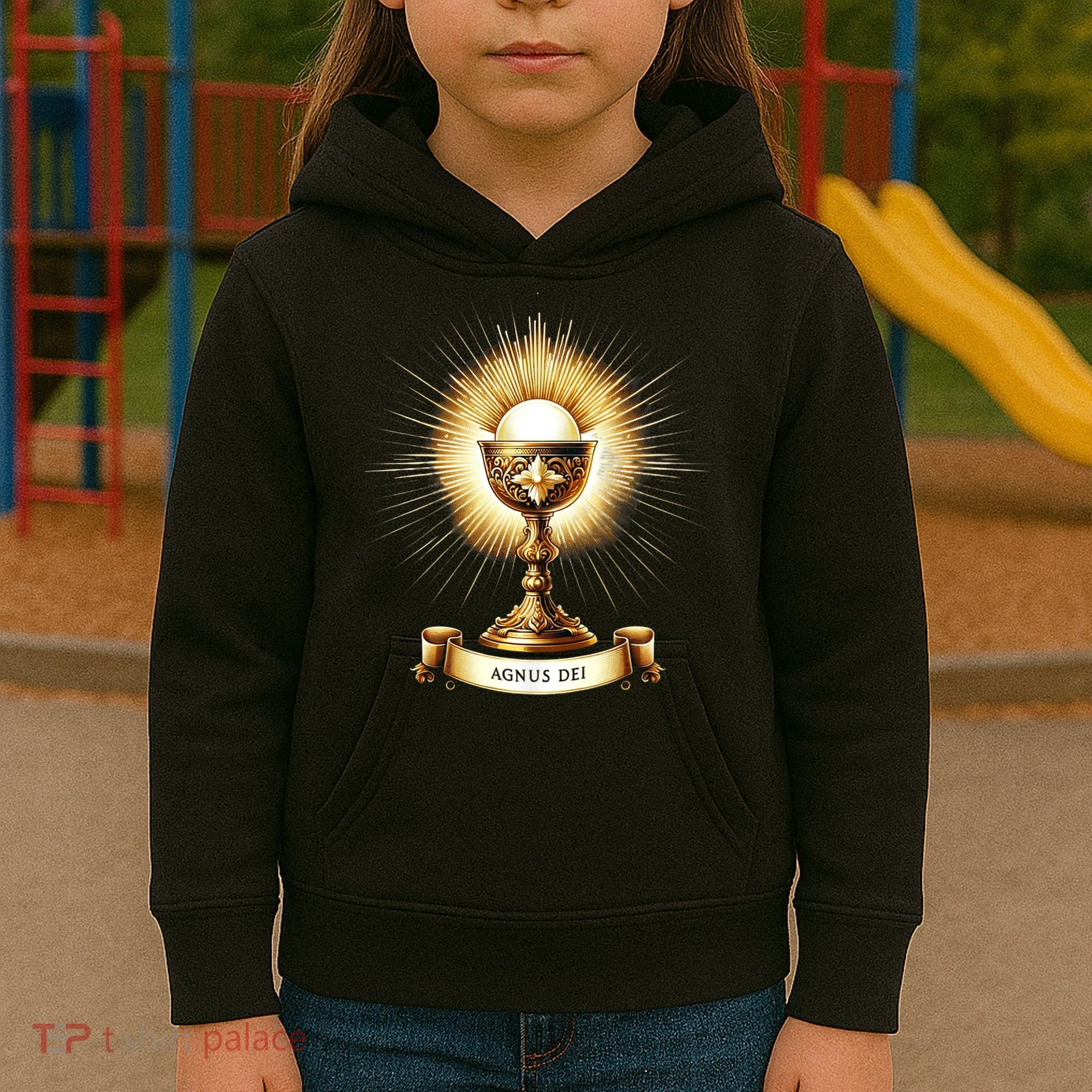 Eucharistic Consecration Traditional Latin Mass Catholic Kids Hoodie