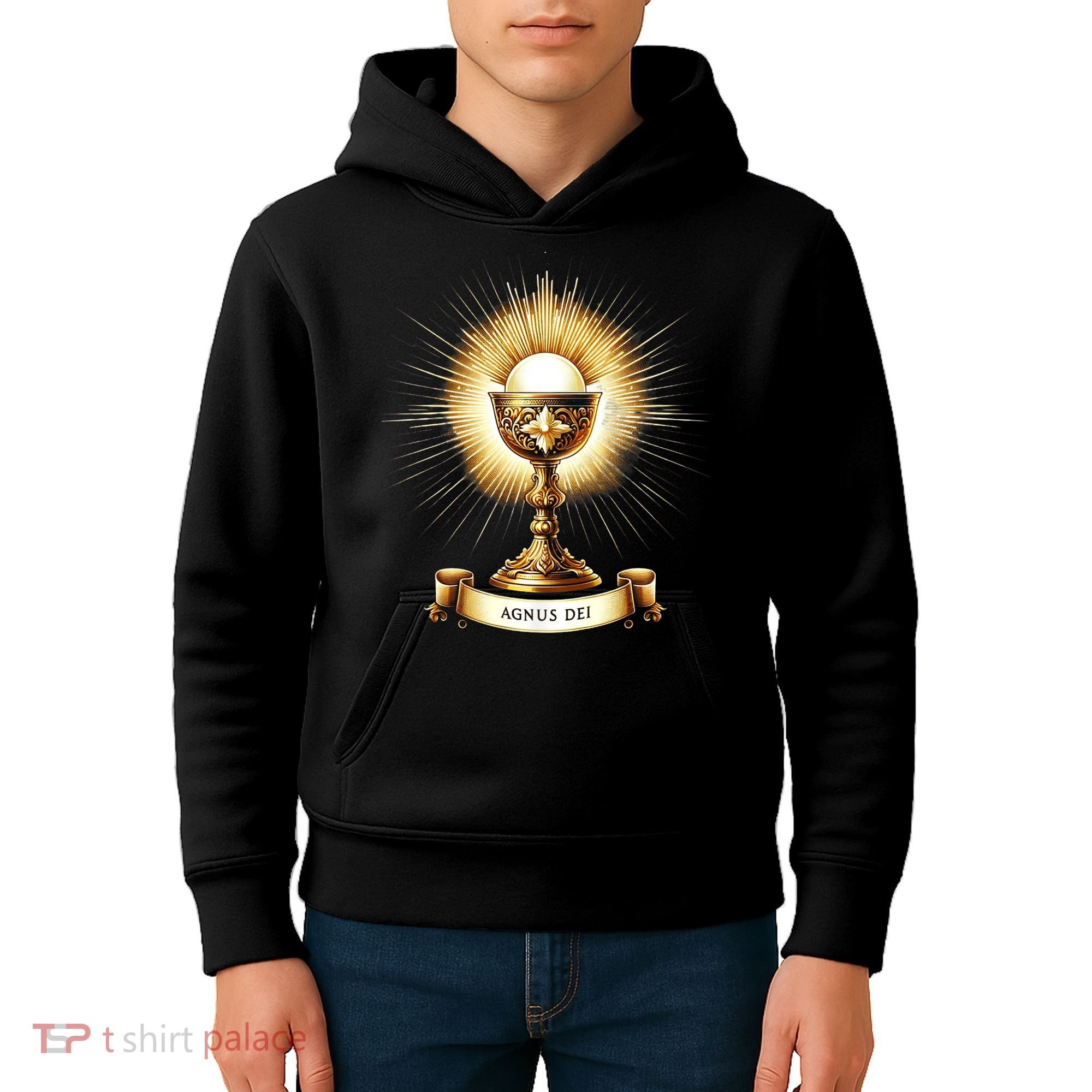 Eucharistic Consecration Traditional Latin Mass Catholic Kids Hoodie