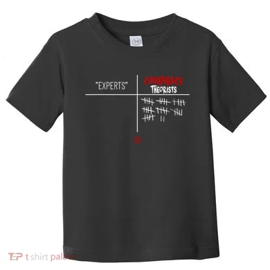 Experts Conspiracy Theorists White And Red Text Toddler T-Shirt