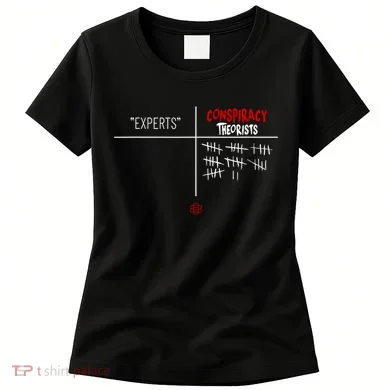 Experts Conspiracy Theorists White And Red Text Women's T-Shirt