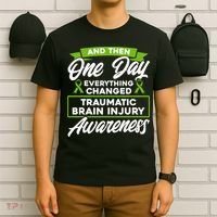 Everything Changed Traumatic Brain Injury Awareness T-Shirt thumb 6