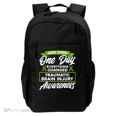 Everything Changed Traumatic Brain Injury Awareness Backpack
