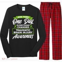 Everything Changed Traumatic Brain Injury Awareness Long Sleeve Pajama Set thumb 0