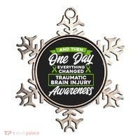 Everything Changed Traumatic Brain Injury Awareness Ornament thumb 0