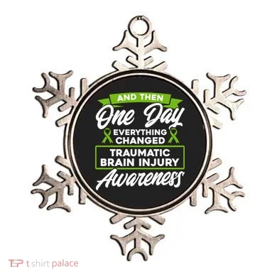 Everything Changed Traumatic Brain Injury Awareness Ornament