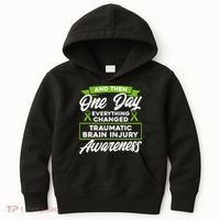 Everything Changed Traumatic Brain Injury Awareness Kids Hoodie thumb 0