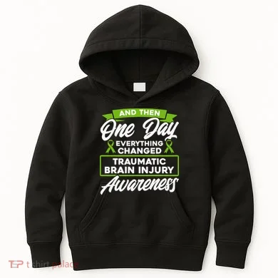 Everything Changed Traumatic Brain Injury Awareness Kids Hoodie