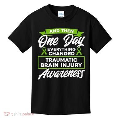 Everything Changed Traumatic Brain Injury Awareness Kids T-Shirt
