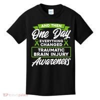 Everything Changed Traumatic Brain Injury Awareness Kids T-Shirt thumb 0