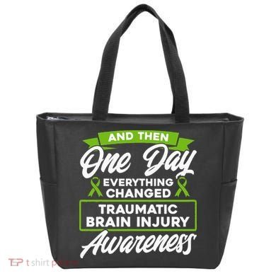 Everything Changed Traumatic Brain Injury Awareness Tote Bag