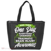 Everything Changed Traumatic Brain Injury Awareness Tote Bag thumb 0