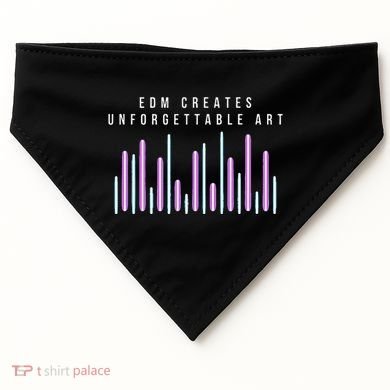 Edm Creates Unforgettable Art Electronic Dance Music Humor USA-Made Doggie Bandana