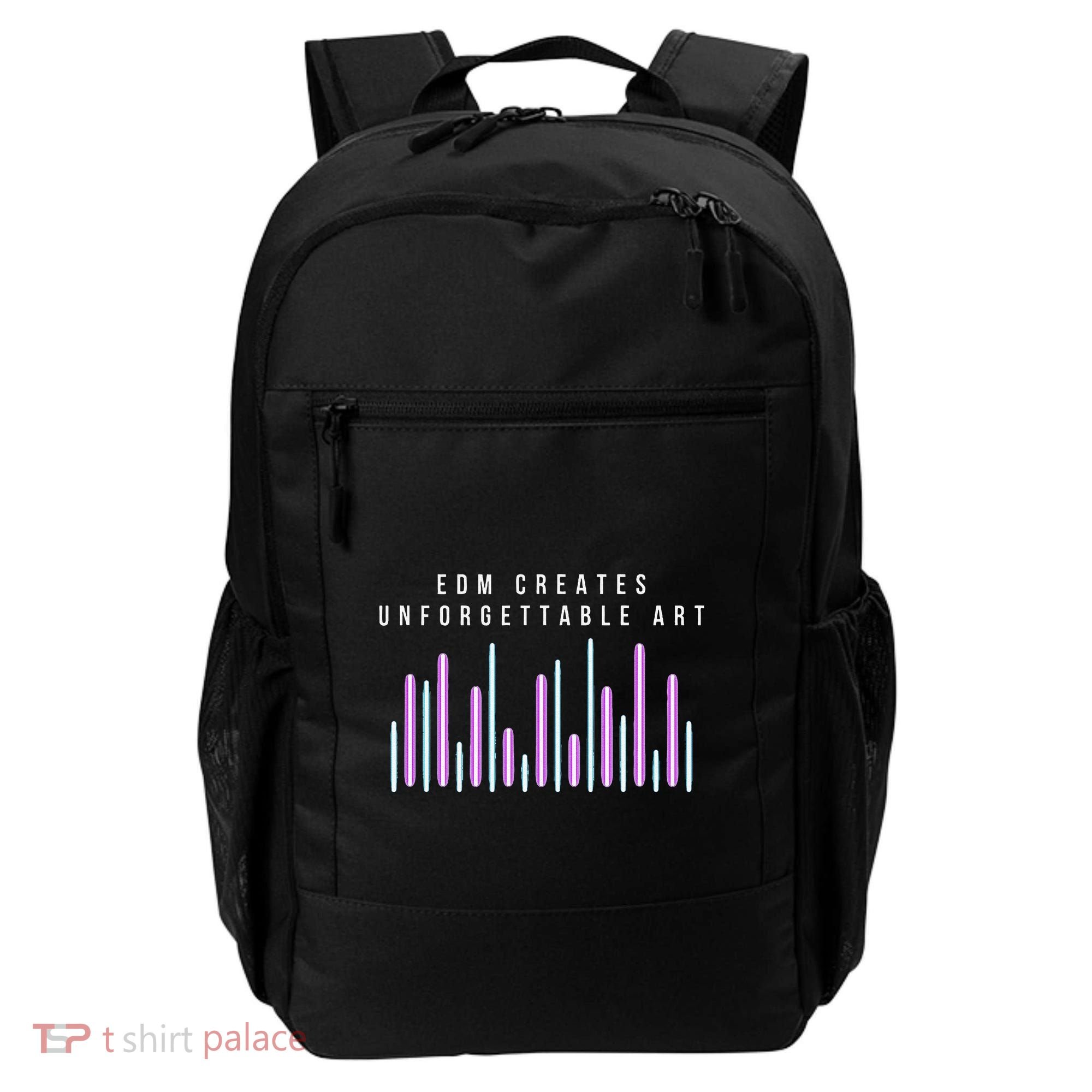 Edm Creates Unforgettable Art Electronic Dance Music Humor Backpack