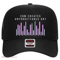 Edm Creates Unforgettable Art Electronic Dance Music Humor Hat thumb 0