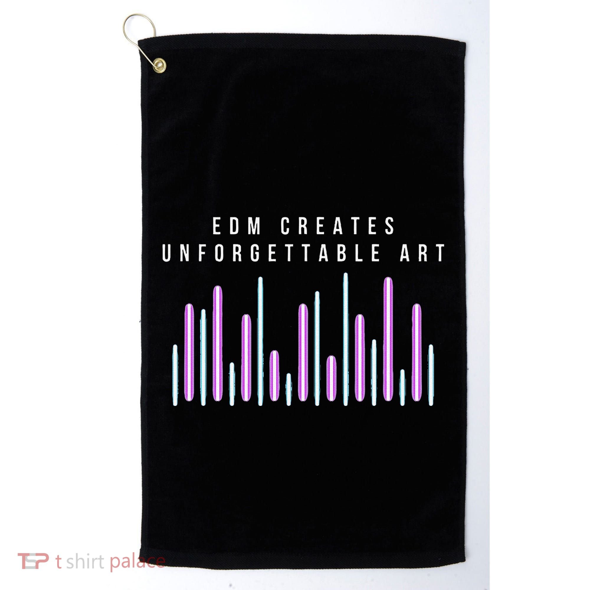Edm Creates Unforgettable Art Electronic Dance Music Humor Golf Towel