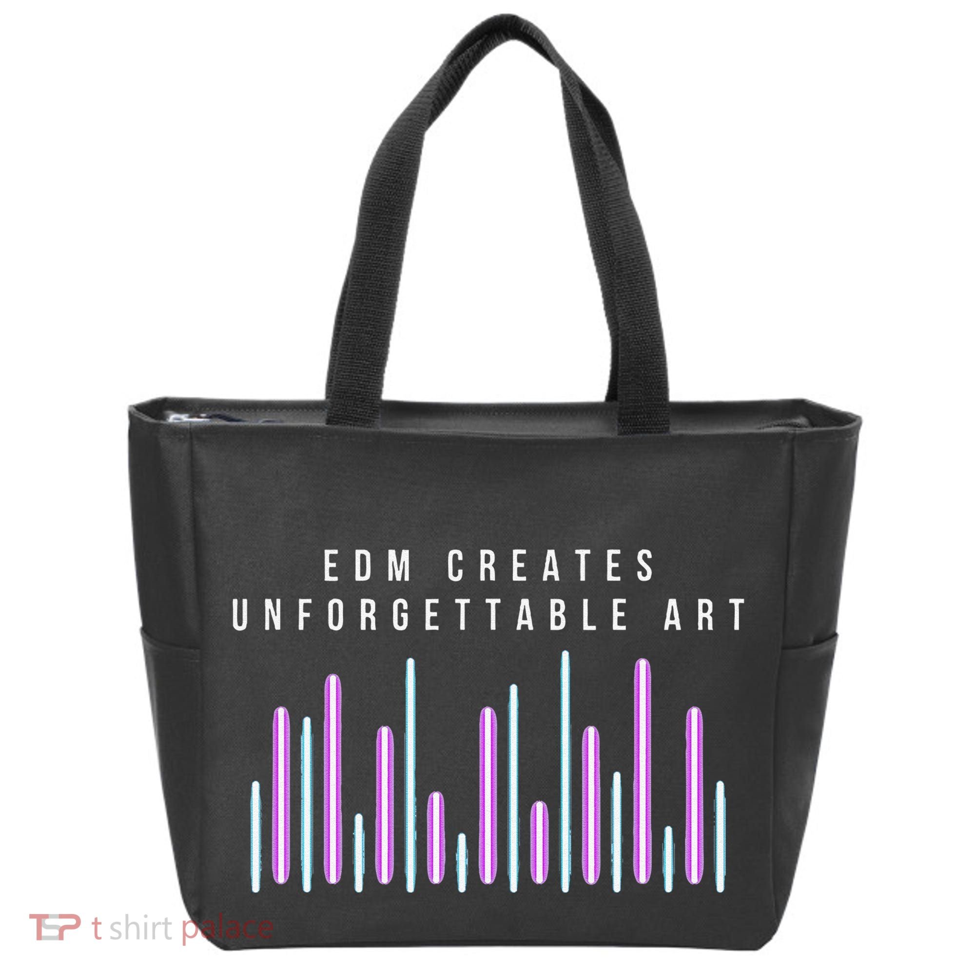 Edm Creates Unforgettable Art Electronic Dance Music Humor Tote Bag