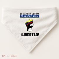 Estoy Con Venezuela Hasta El Final Proud Venezuelan Libre USA-Made Doggie Bandana thumb 0