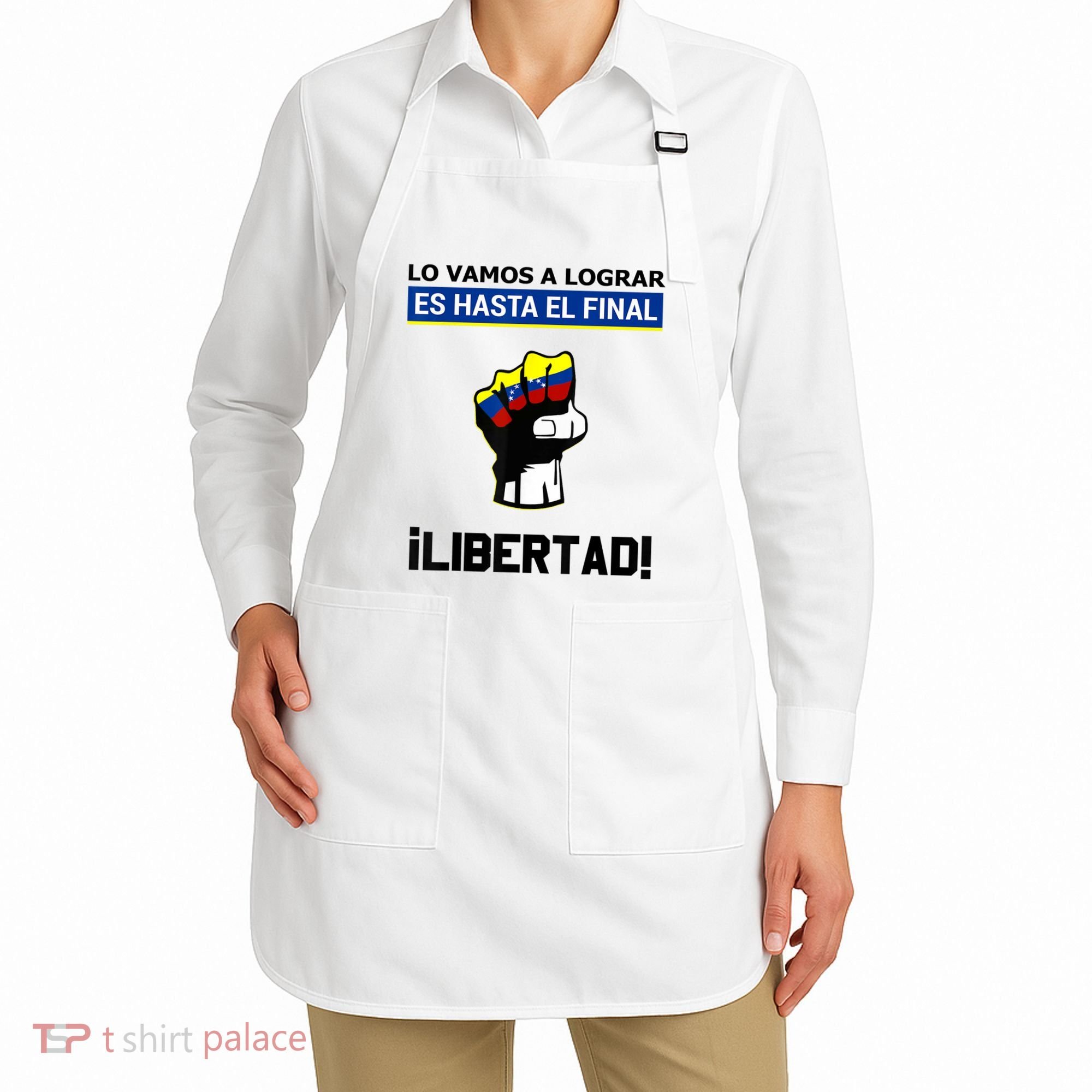 Estoy Con Venezuela Hasta El Final Proud Venezuelan Libre Apron